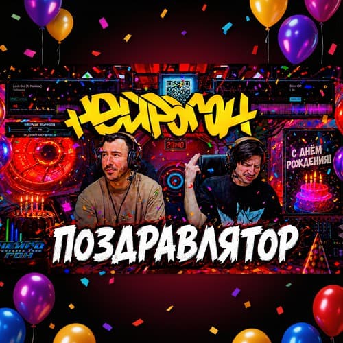 Обложка Drum&Bass шоу НЕЙРОГОН - Межсезон. Поздравлятор